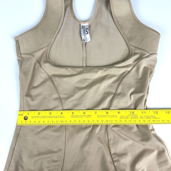 Maidenform Control Shapewear Wear‎ Your Own Bra Open Bust Torsette 1866 Beige XL - Picture 8 of 13